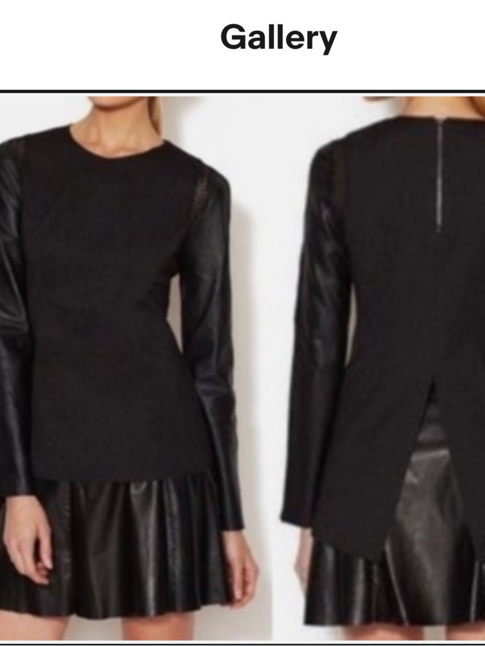 Stella & Jamie women’s black long sleeve slit backing blouse med - Picture 10 of 10